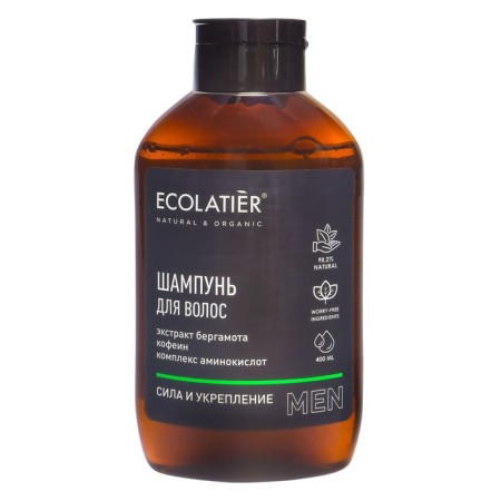 Ecolatier shampoo "Strength and Strengthening", 400 ml