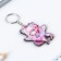 Key keychain wooden anime "with wings"
