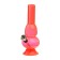 Bong smoking, h-15 cm, "ball and bell", acrylic, pink