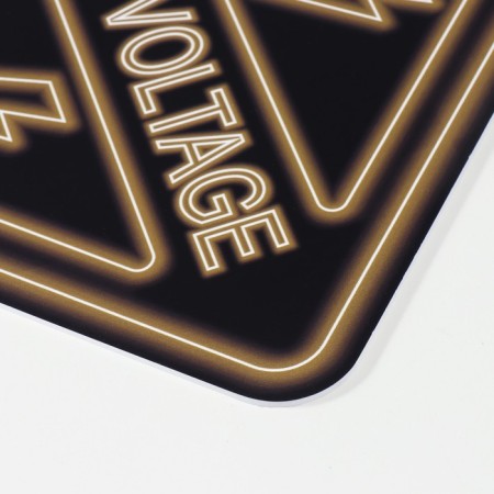 Decorative sign (poster) "High voltage" 32x32 cm, plastic-4