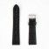 Watch strap, male, 22 mm, harness 75 mm, larynx 115 mm, genuine leather, black