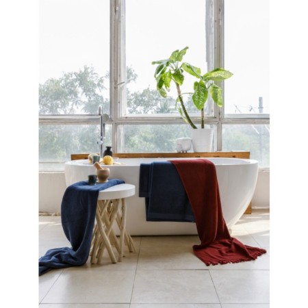 Tkano Essential towel, 612 gr, size 70x140 cm, dark blue color-4