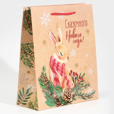 Laminated vertical “Fairytale New Year” laminate, ML 21 x 25 x 8 cm, New Year-2