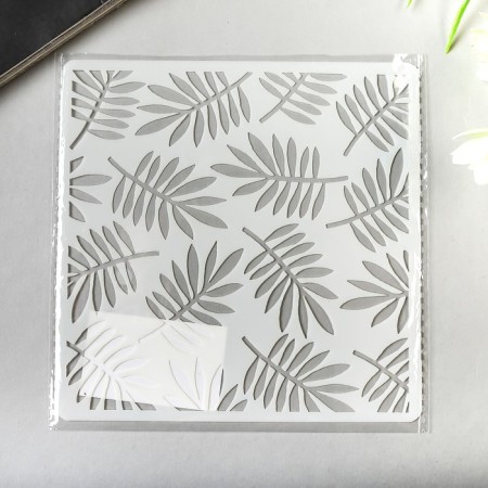 Plac "Palm leaves" 13x13 cm stencil-2