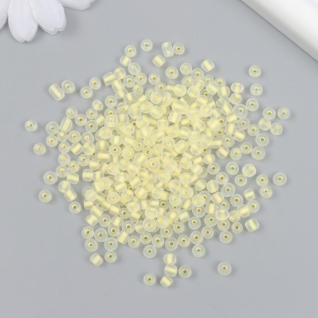 Glass beads 6/0 "cream" shines UV 450 gr.-1