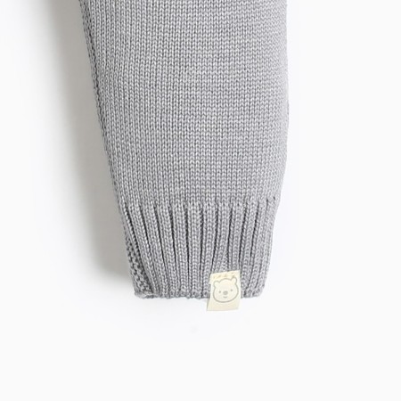 Pants knitted crumb I, height 86-92 cm, color gray color-2