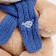 Soft toy "Little Friend", Bear with a blue scarf