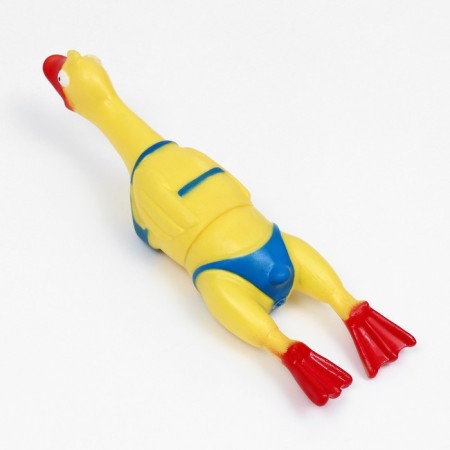 Toy squeak "Beach duck XL" for dogs, 41 cm, yellow-2