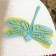 A cap for a bathhouse with an applique of Dragonfly "Alyonushka", felt