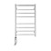 Domoterm electric heated towel rail "Medea" P8, 500x800 mm, 2 shelves, left, chrome
