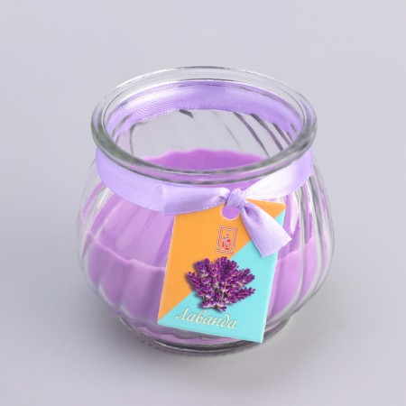 Aromatic “pot” candle 9x7.5cm, lavender-3