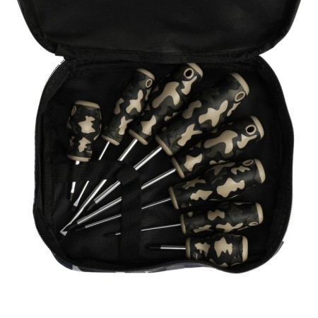 A set of screwdrivers in the tundra bag, 2k handle, PH0-1-2, SL3-5-6, 38-125 mm, 8 pcs.-1