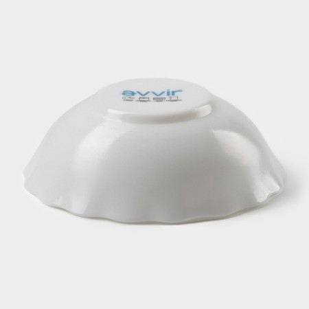 Salad "Diva", 430 ml, d = 15.5 cm, glass ceramic, white color-2