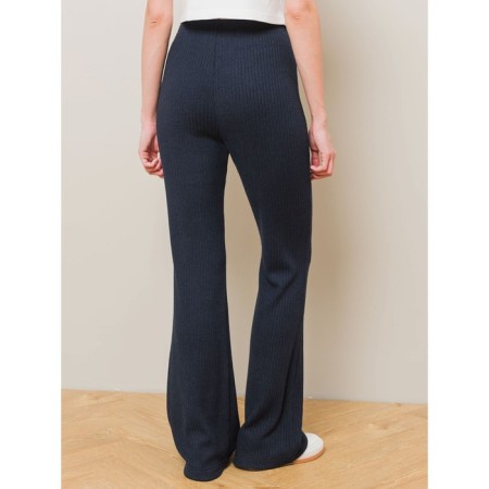 Female trousers, size 42, dark blue color-2