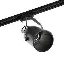 Track lamp under the lamp E27, 50 watts, black body