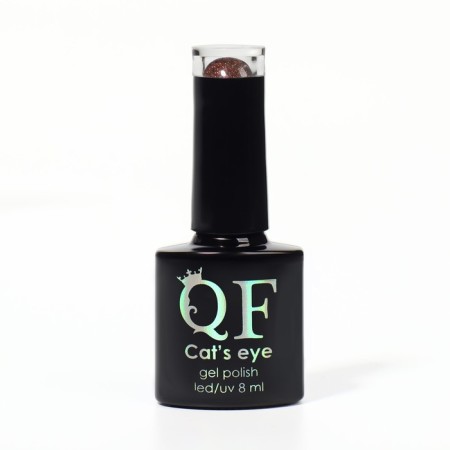 Nail varnish gel, “cat`s eye”, 3 phase, 8ml, LED/UV, chameleon color/bronze (06)-6