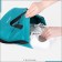 Bag for screed shoes, outer pocket, textura, turquoise color