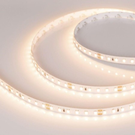ARLIGHT LED tape 8x1 mm, 5 m, IP20, 2835, 120 LED/m, 9 W/m, 24 V, 3000K, glow warm white
