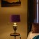 Luminaire "Stout" Lilac/golden 1x40W, E27, 40x40x70 cm