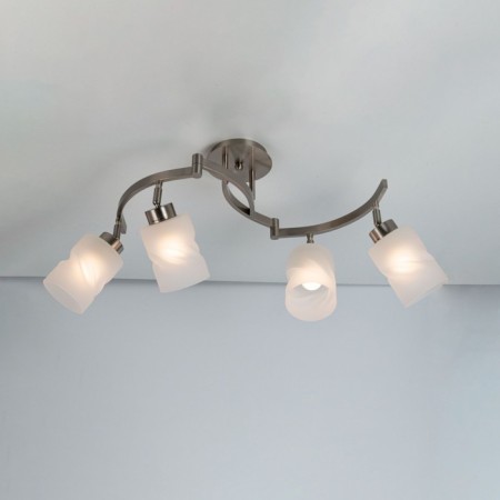 Ceiling chandelier Citilux "Astro" CL125142, 74x74x37 cm, 4x75W, e27, gray color-6