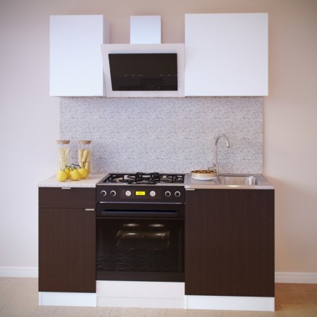 Cabinet with shelves, 400 × 300 × 600 mm, white color-1