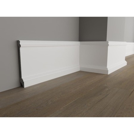 Skirting shock -resistant white 100x16x2000mm