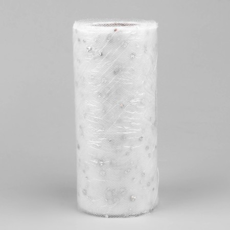 Fatin with sparkles, 15 cm, 11 ± 1 g/sq.m, 23 ± 1 m, white color No. 1-2