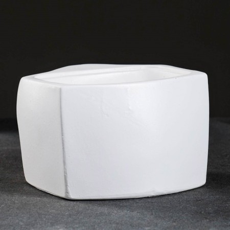 Kashpo - organizer "David's lips" white, 16x11.5x16cm-3
