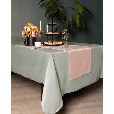 Tablecloth, size 140x180 cm, color light gray