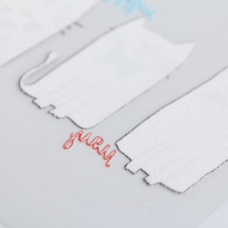 Thermonacleka for decorating textiles "Murrr", 14 x 14 cm-2