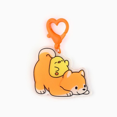 Key keychain "Siba-Inu", 5 x 7.2 cm-2