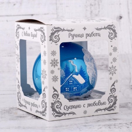 Ball "winter 2" 8.5 cm, mix-7