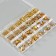 Set for creativity "Golden" set 24 types, tools, tweezers, stand, mat 2.5x12x18cm 74595