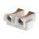 Facade lamp "Elegant", FSD-043, 4 W, 3000K, 2 rays, IP65, 220 V, plastic, white