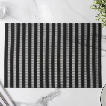 Set of serving napkins on the Magistro table, 4 pcs, 30 × 45 cm, black color-4