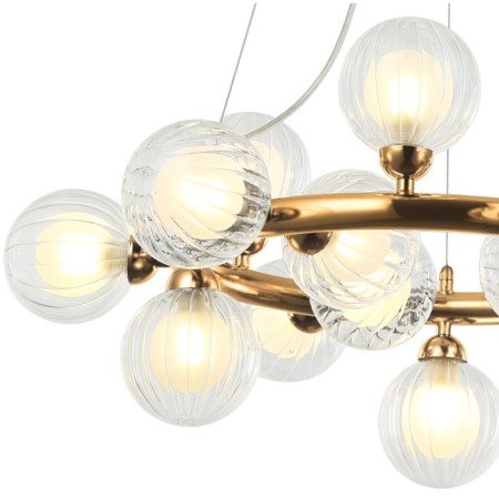 Shardin 15xg9 LED 63x63x40-150 cm lamp, bronze color-2