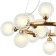 Shardin 15xg9 LED 63x63x40-150 cm lamp, bronze color