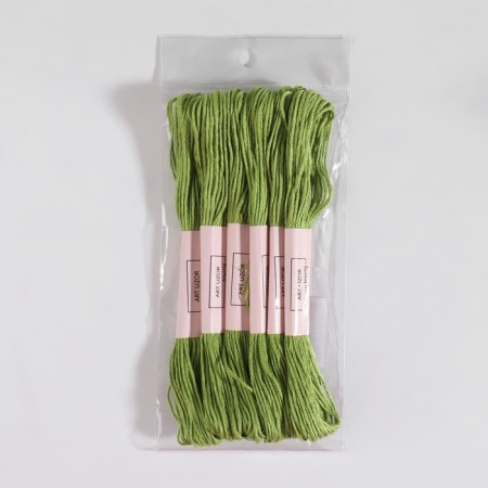 Muline threads, 8 ± 1 m, green color No. 470-6
