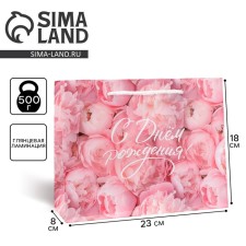 Gift package laminated, packaging, “Happy Birthday!”, MS 23 x 18 x 8 cm