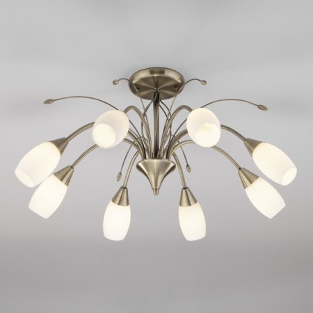 Ginevra 8x40W E14 chandelier bronze