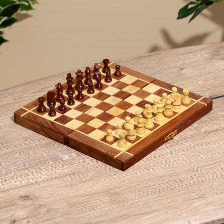Chess 25x25x4 cm. Wood shisham-3