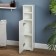 Bathroom Punal Low Valletta 2 niches, white/white matte, 20x19x95cm