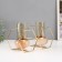 Summary metal, glass for 2 candles "hexagons" white with gold 15.5x26.5x10.5 cm