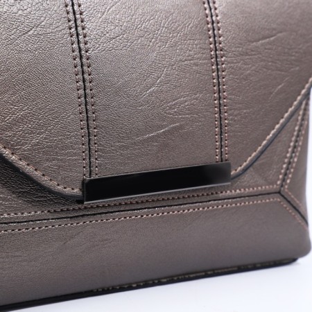 Bag-clate on magnet, long belt, bronze color-4