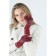 Gloves are female, dimensionless, without insulation, burgundy color