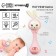 Musical “Bunny” rattles, glow, elastic ears, pink color, crush me