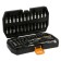 DEKO DKMT57 tool set, rattles with end heads and bats, 57 items