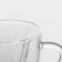 Glass mug with double walls Magistro "Heart", 150 ml, 11 × 8 × 7.5 cm