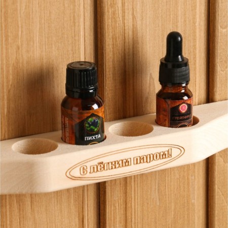 Shelf for oil "with light steam", 4 holes, 31x2.5x4 cm-1