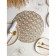 A set of serving napkins on the table "Hypnosis", 4 pcs, d = 38 cm, gold color